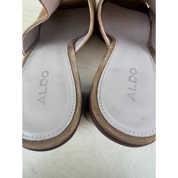 Aldo Legossa Brown Suede Leather Open Toe Mule Size US: 11 - EU: 42.5 - Picture 11 of 13